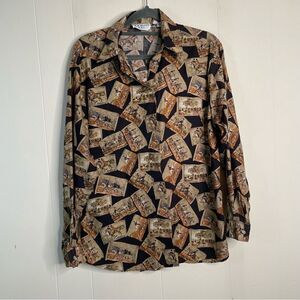 Vintage M.A. Simms & Co. Equestrian Button Down Shirt M